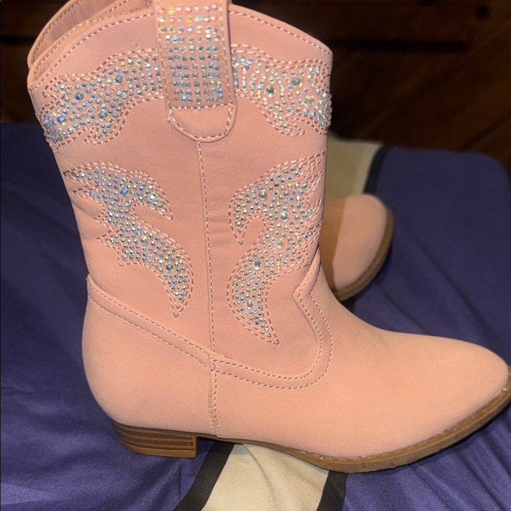 Kids Pink Western Boots toddler 7c